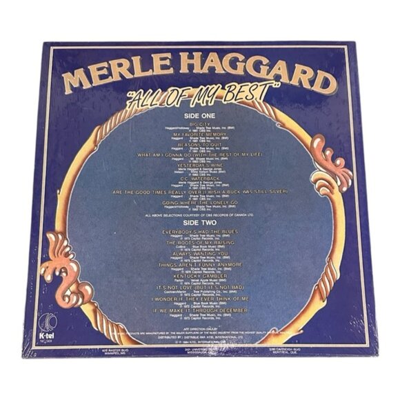 Merle Haggard All Of My Best Vinyl - Picture 2 of 9